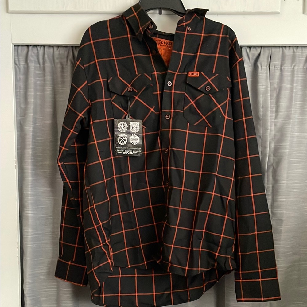 Fox Black and Orange Men's Shirt